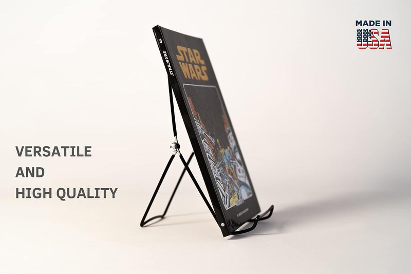 KINGDOM SOLUTIONS MADE IN USA 2-Pack Sturdy & Durable Adjustable Metal Easels to Display Books, Frames, Comics, Plates & More - Unique on the Market - Image 5
